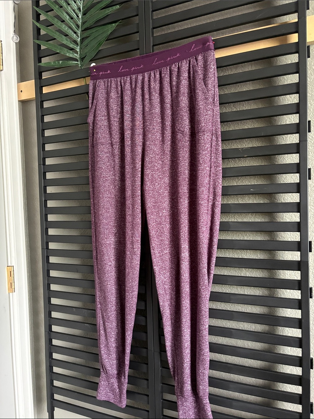 PINK Victoria's Secret Women’s Marled Purple Lounge Leggings